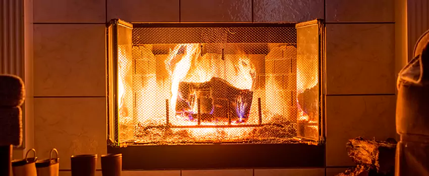 Mendota Hearth Landscape Fireplace Installation in Idaho Falls, Idaho