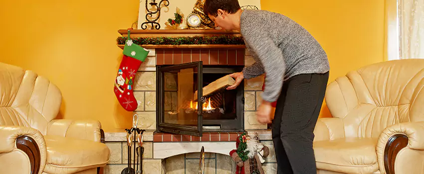 Rusted Metal Fireplace Restoration in Idaho Falls, Idaho